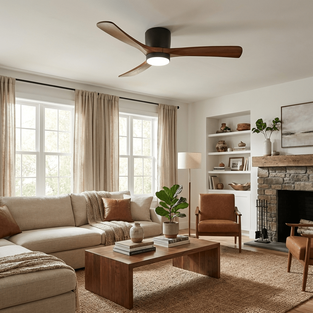 Modern LED Ceiling Fan Light with Remote Control