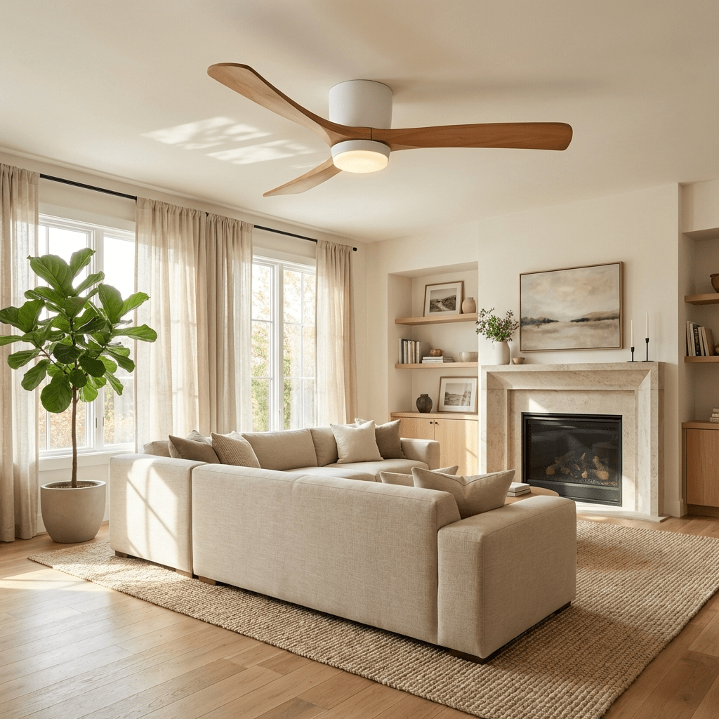 Modern LED Ceiling Fan Light with Remote Control
