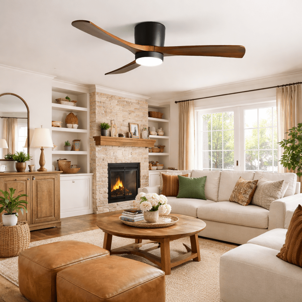 Modern LED Ceiling Fan Light with Remote Control