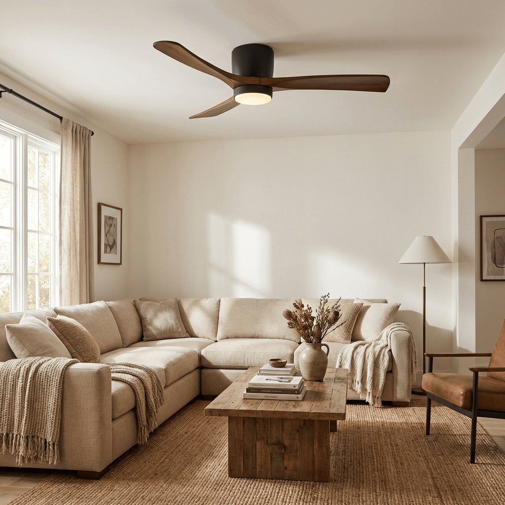 Modern LED Ceiling Fan Light with Remote Control