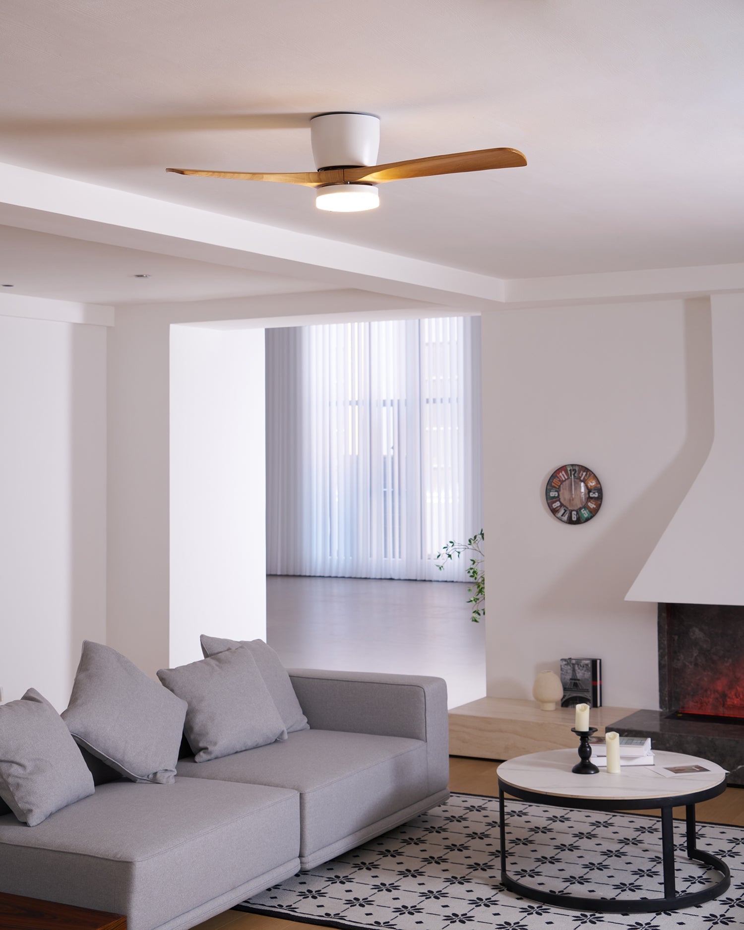 Modern LED Ceiling Fan Light with Remote Control
