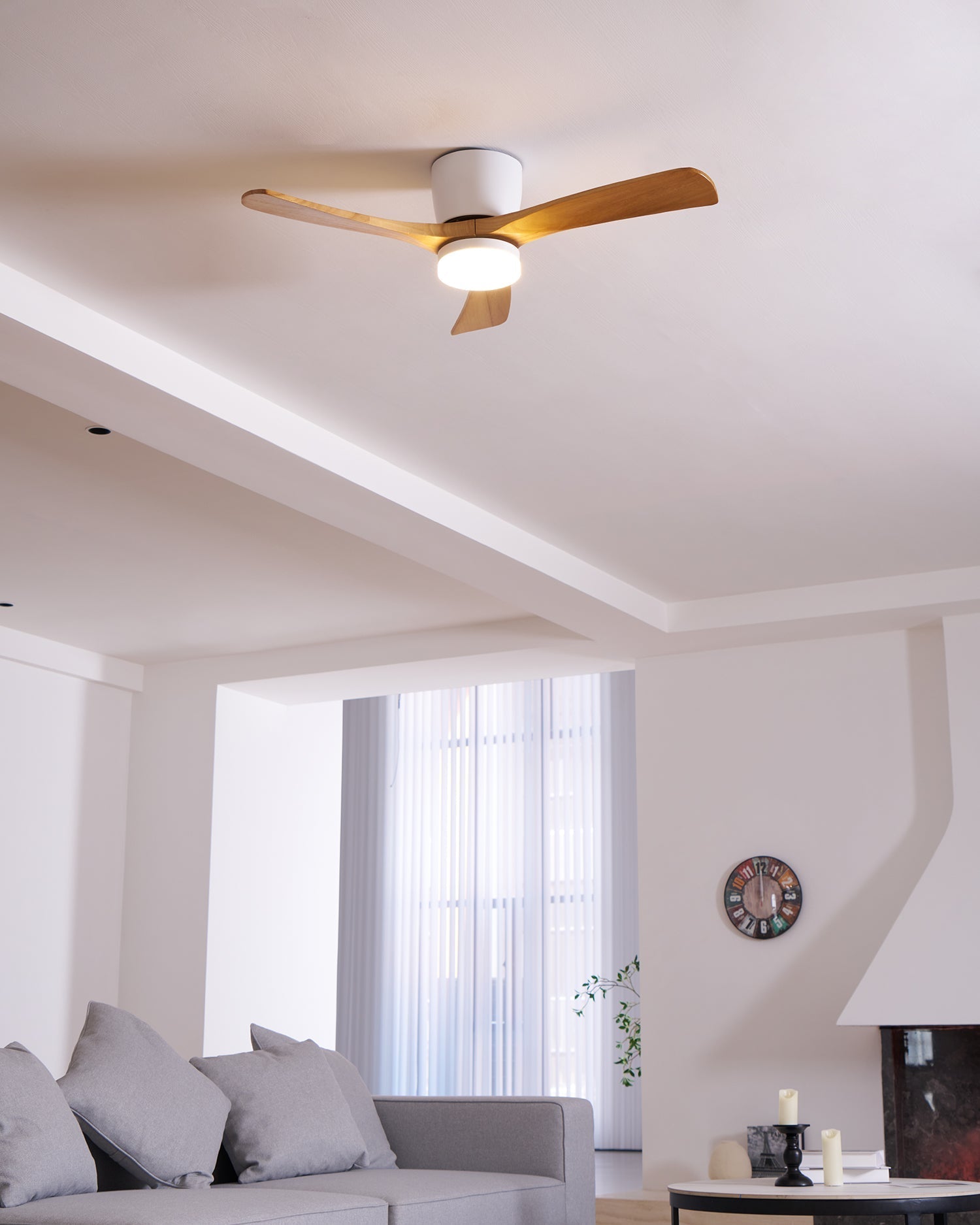 Modern LED Ceiling Fan Light with Remote Control