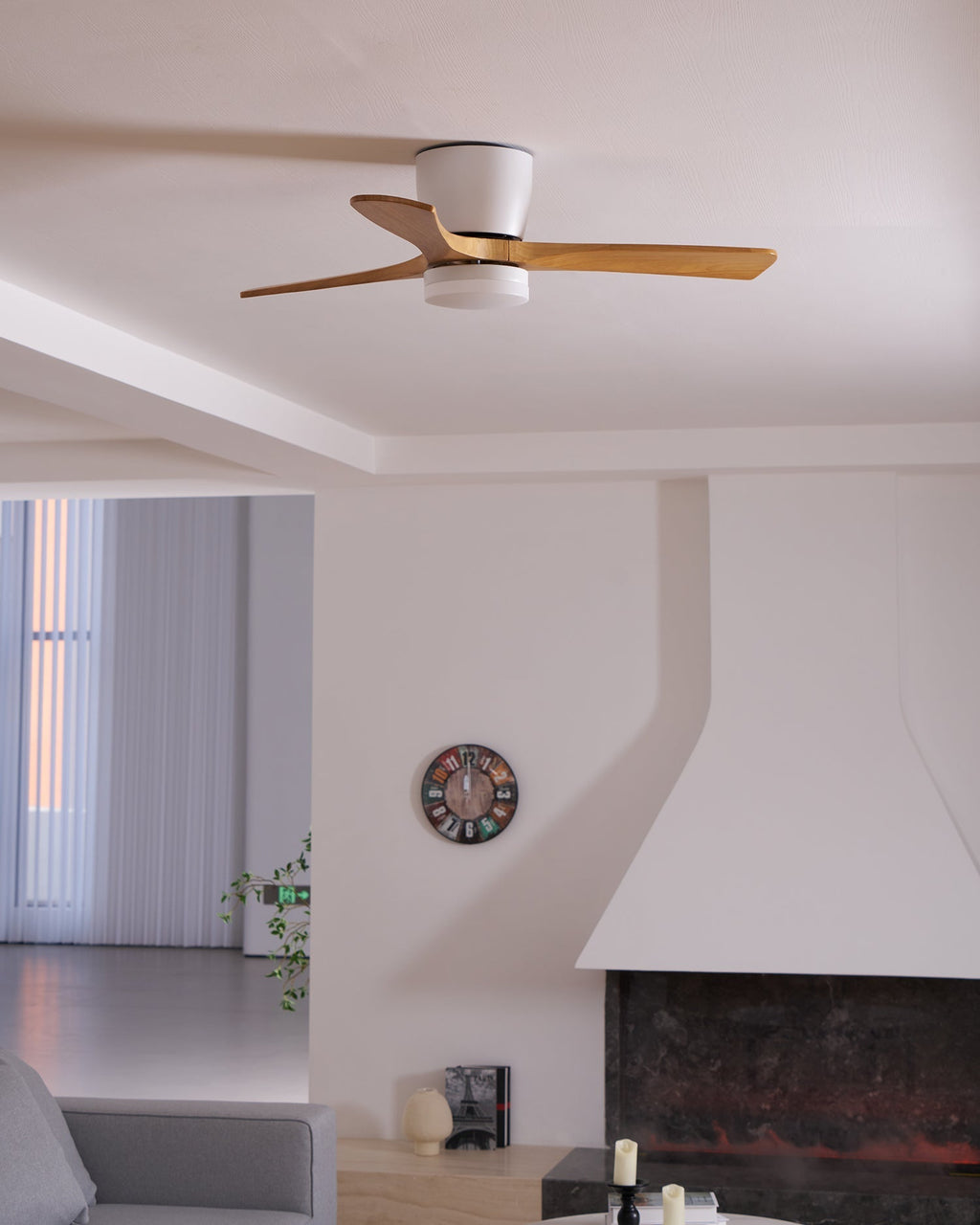 Modern LED Ceiling Fan Light with Remote Control