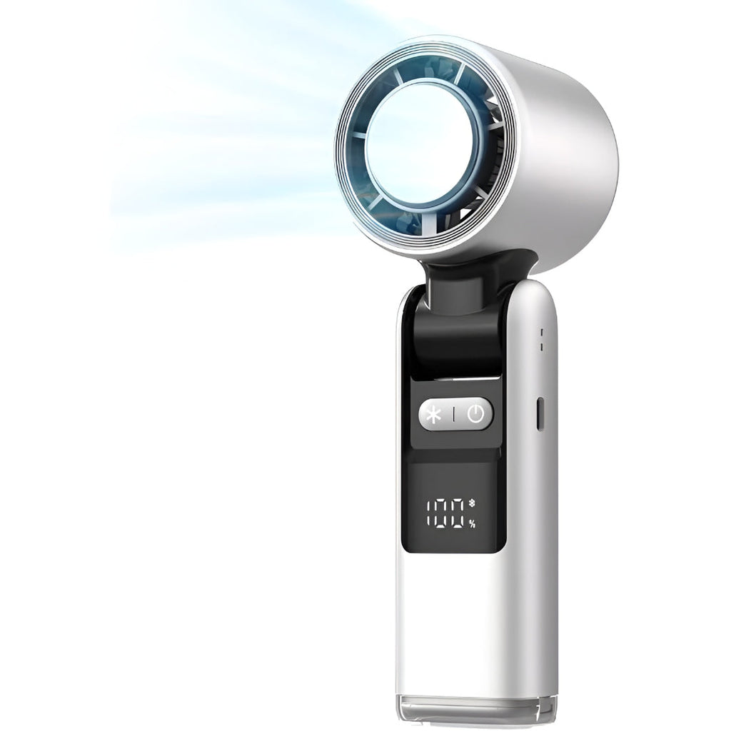 Portable Handheld Cooling Fan With Digital Display