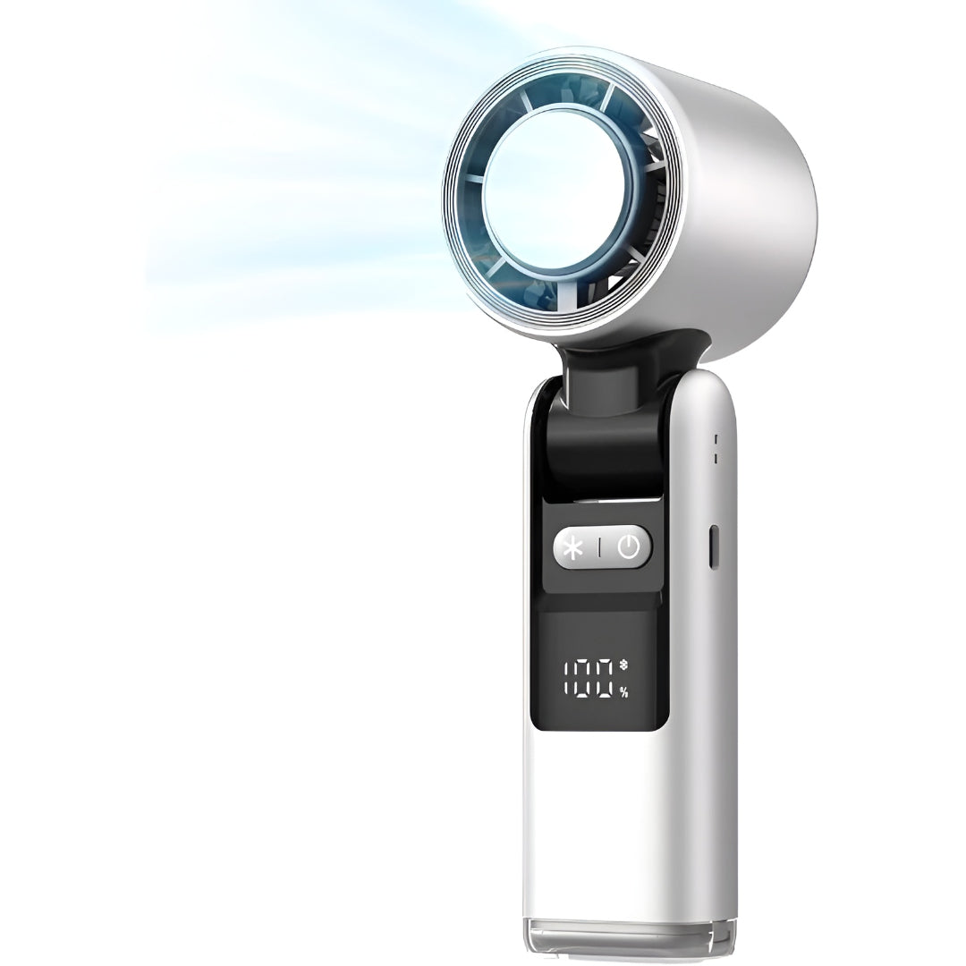 Portable Handheld Cooling Fan With Digital Display