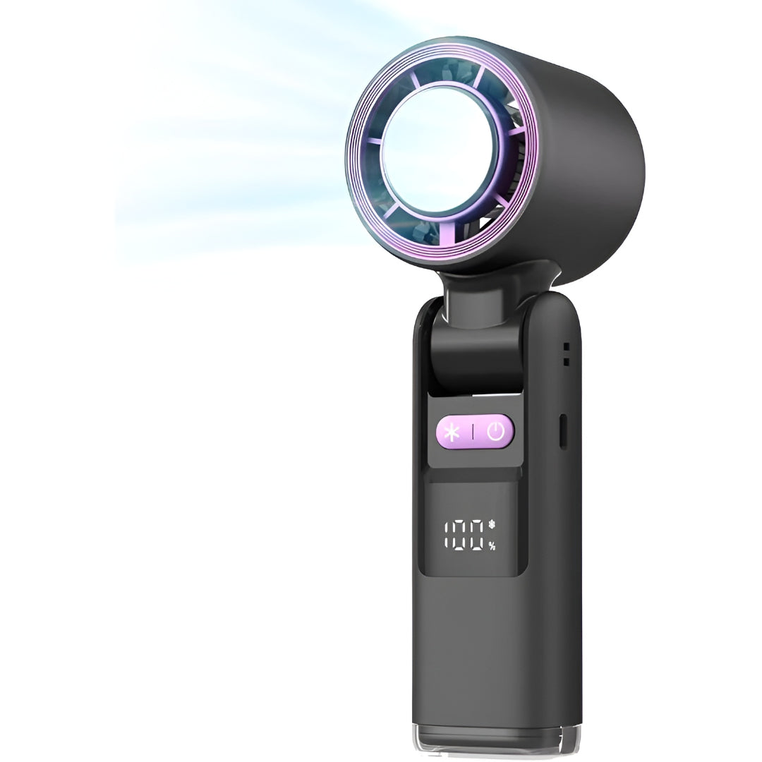 Portable Handheld Cooling Fan With Digital Display