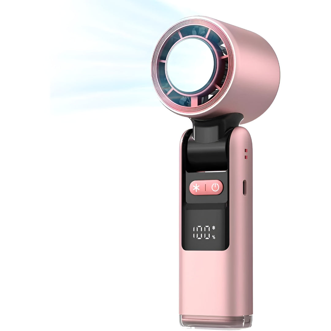 Portable Handheld Cooling Fan With Digital Display