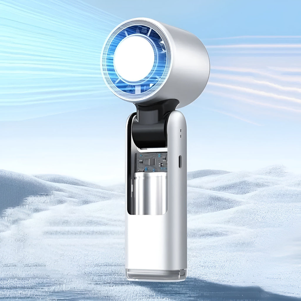 Portable Handheld Cooling Fan With Digital Display