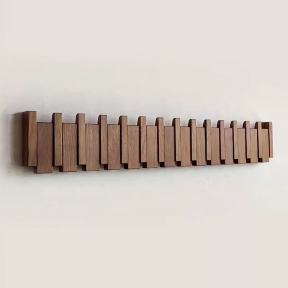 Piano Style Wall Mounted Folding Hook Storage Rack