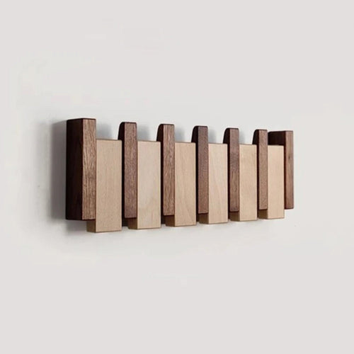 Piano Style Wall Mounted Folding Hook Storage Rack
