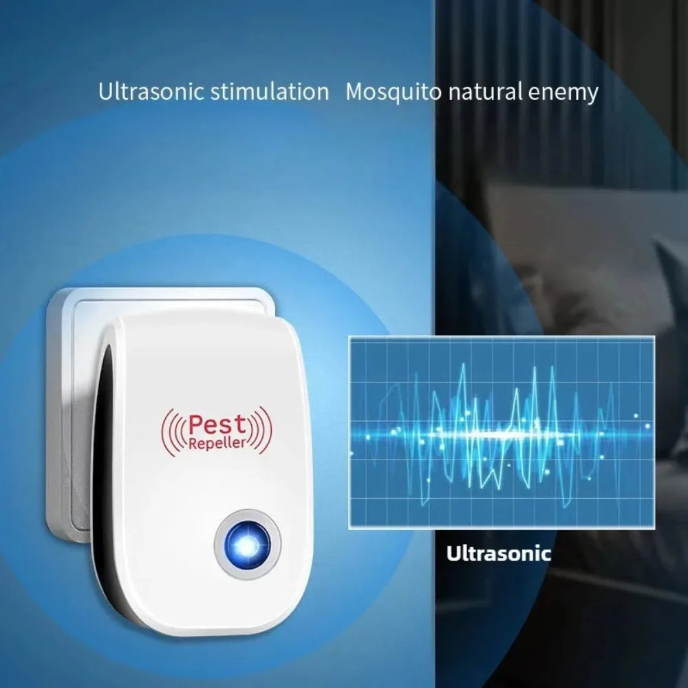 Plug In Ultrasonic Indoor Pest Repeller Electronic Device
