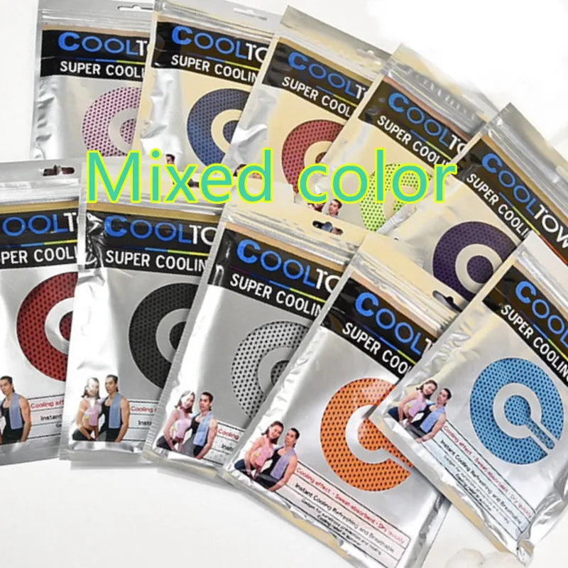 Quick Dry Cooling Towel with Textured Dot Pattern