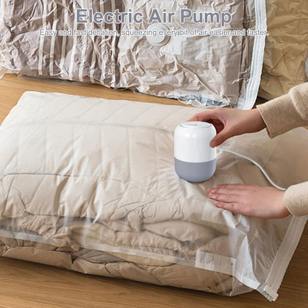 Portable Electric Vacuum Pump Space Saving Storage Device
