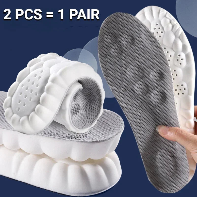 4D-Massage-Schuhsohlen mit Fußgewölbeunterstützung und Stoßdämpfung