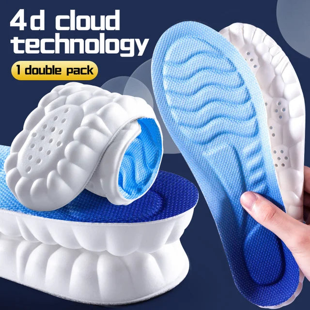 4D-Massage-Schuhsohlen mit Fußgewölbeunterstützung und Stoßdämpfung