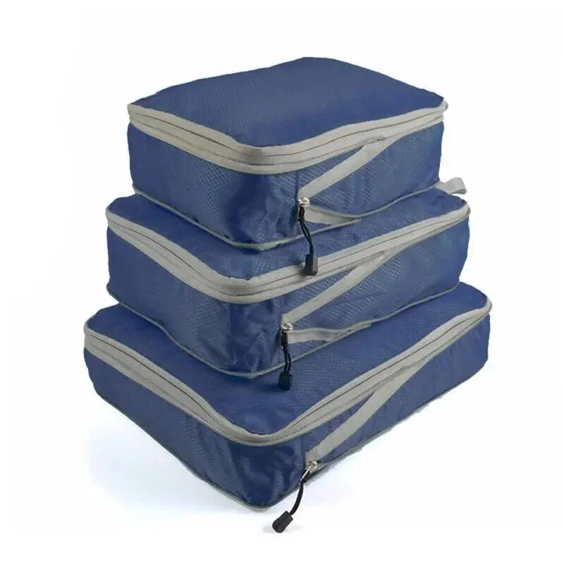 Travel Compression Storage Cube Set with Mesh Window