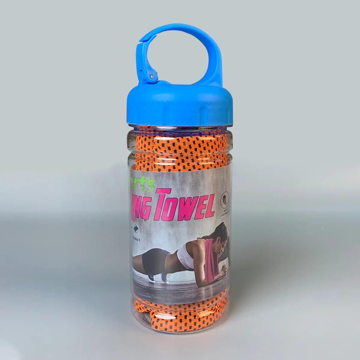 Portable Quick Dry Cooling Towel with Storage Bottle