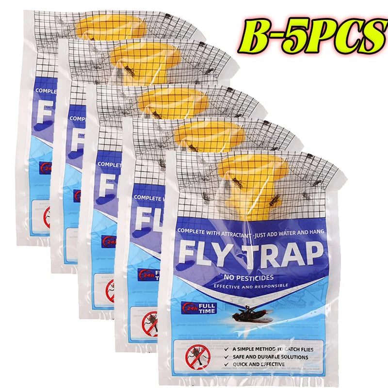 Disposable Hanging Fly Trap Bag with Water Soluble Bait