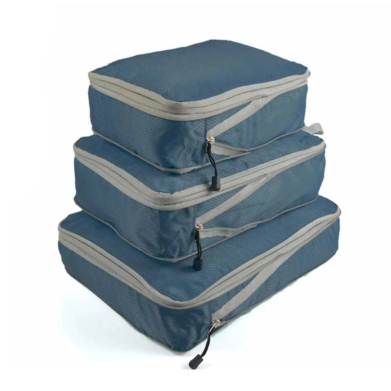 Travel Compression Storage Cube Set with Mesh Window