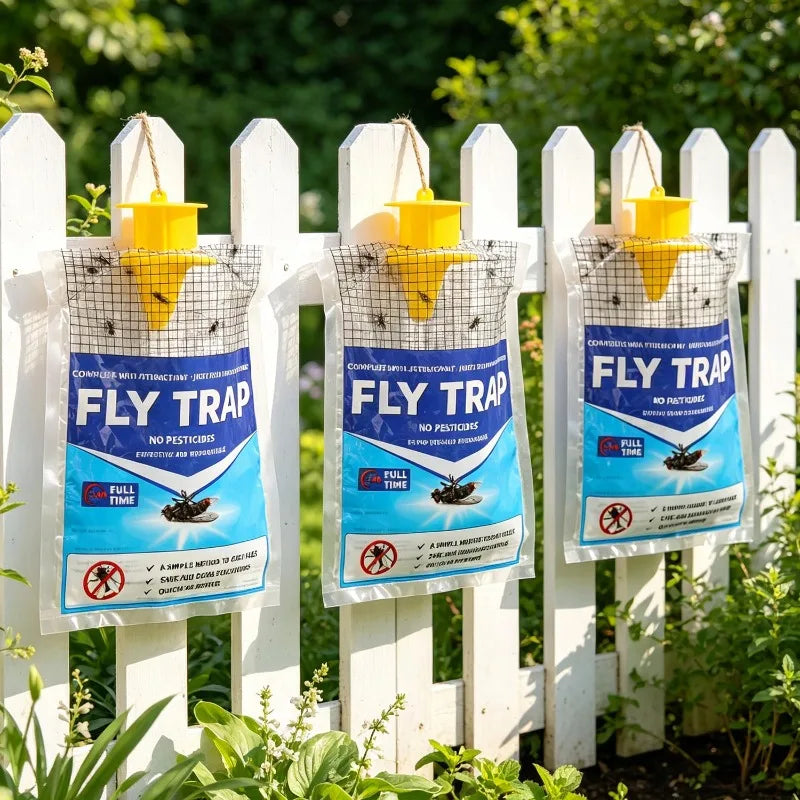 Disposable Hanging Fly Trap Bag with Water Soluble Bait