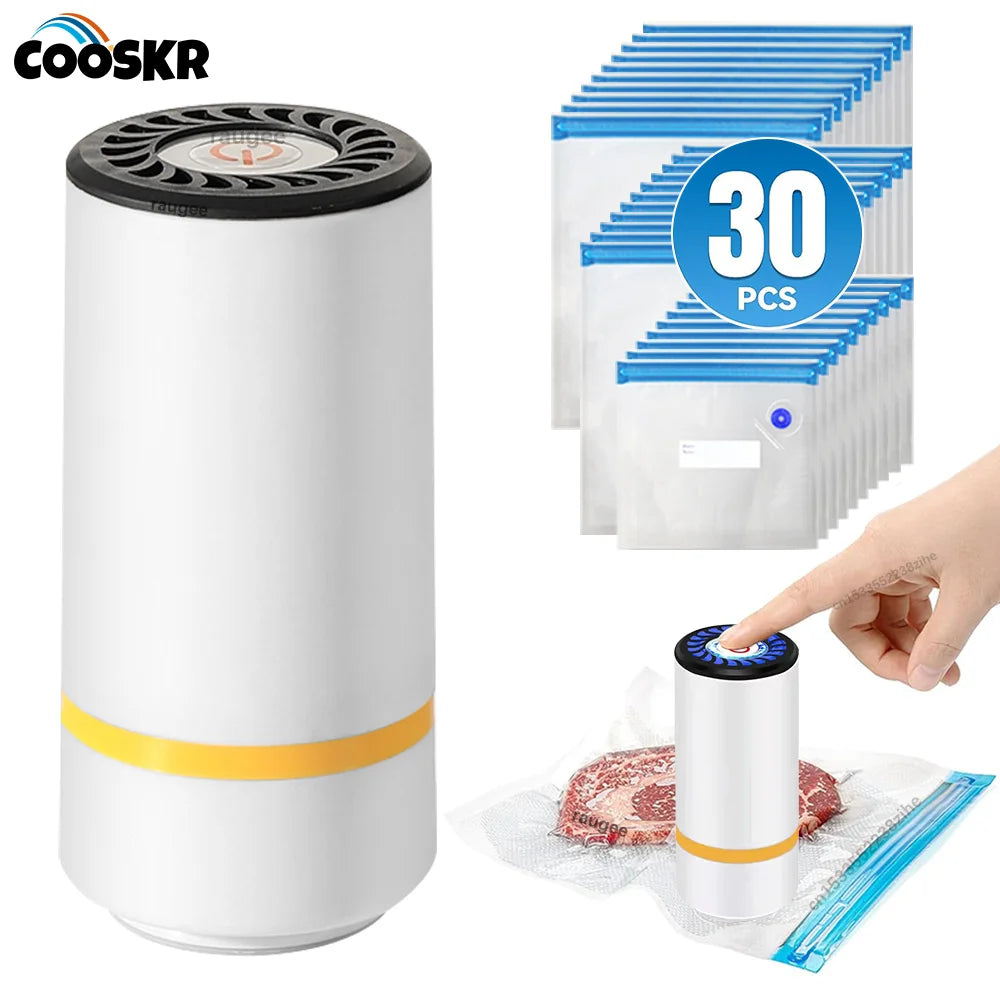 Portable Electric Vacuum Sealer Pump Rechargeable Device