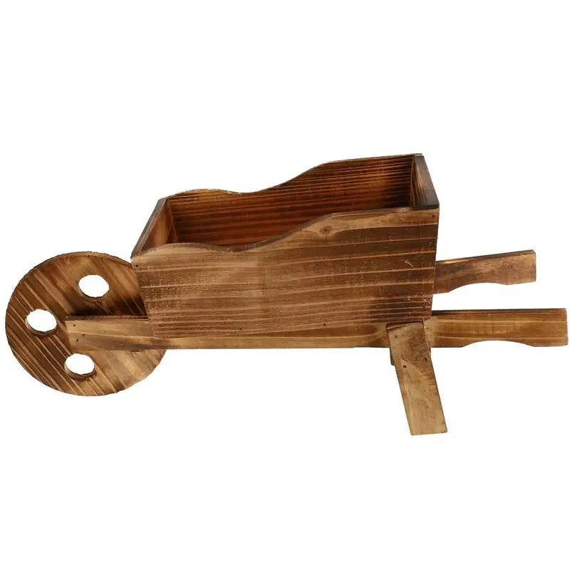 Decorative Garden Wagon Planter Rustic Plant Display Pot