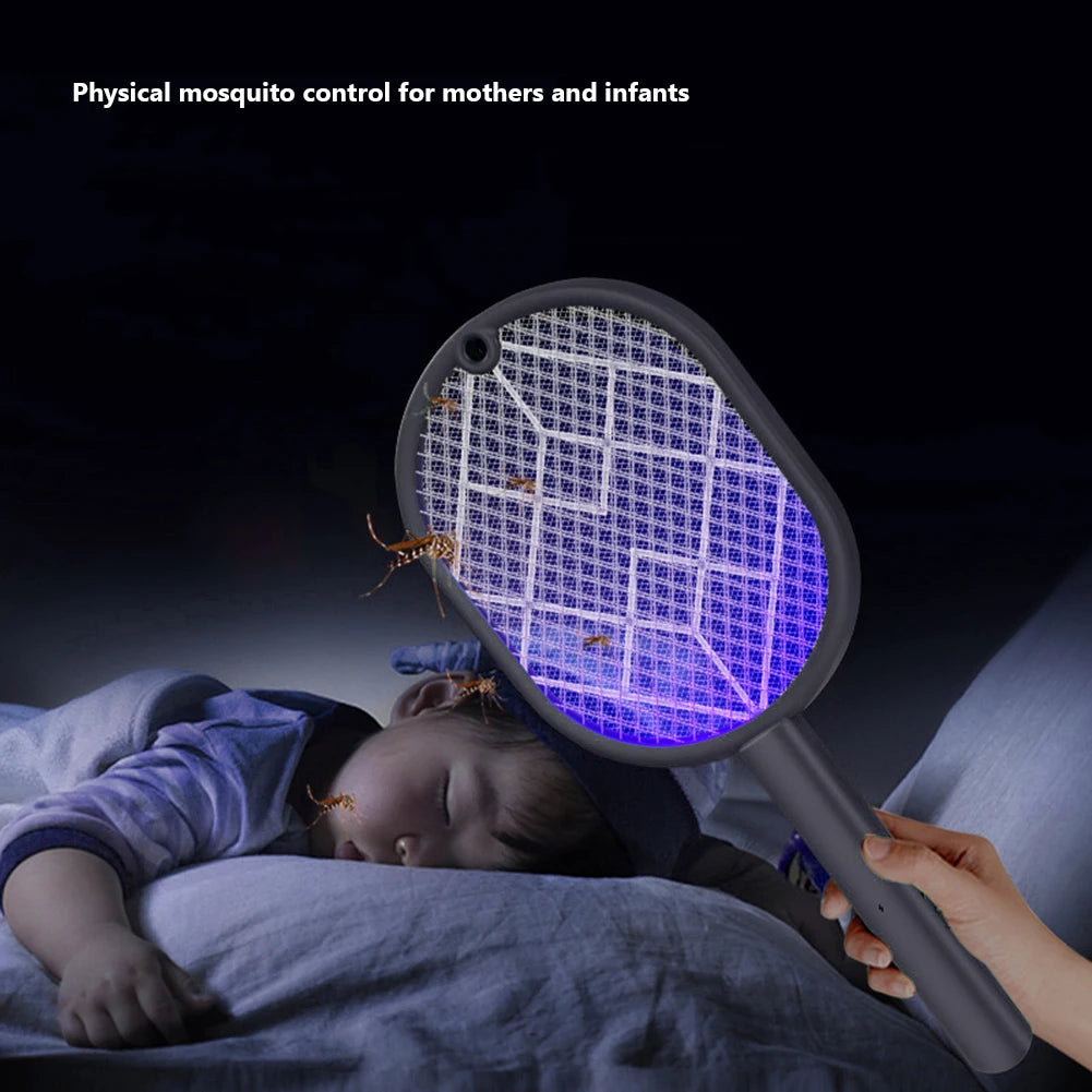USB Rechargeable Electric Mosquito Swatter UV Light