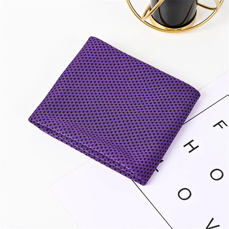 Quick Dry Cooling Towel with Textured Dot Pattern