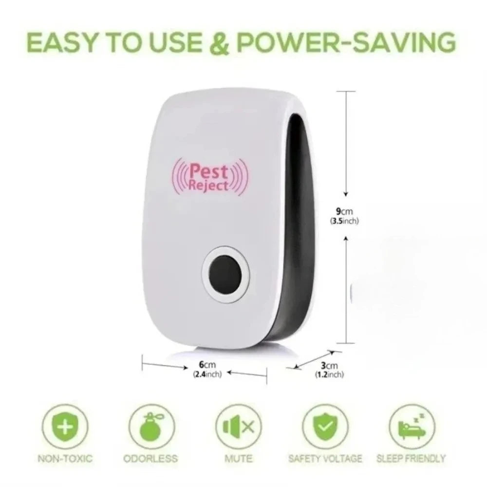 Plug In Ultrasonic Indoor Pest Repeller Electronic Device
