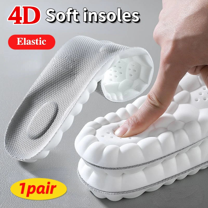 4D-Massage-Schuhsohlen mit Fußgewölbeunterstützung und Stoßdämpfung
