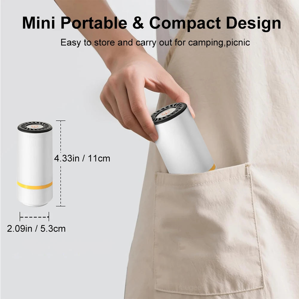 Portable Electric Vacuum Sealer Pump Rechargeable Device