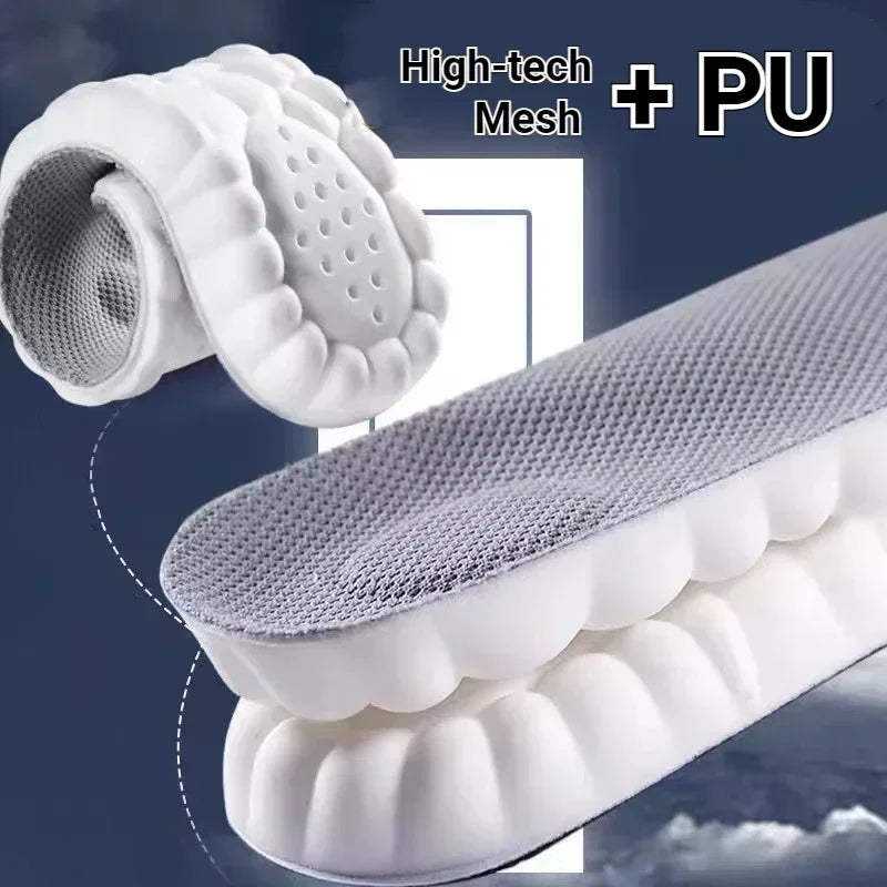 4D-Massage-Schuhsohlen mit Fußgewölbeunterstützung und Stoßdämpfung