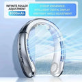 Portable USB Hanging Neck Fan LED Display 8000mAh Battery