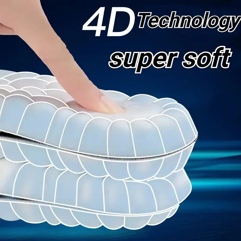 4D-Massage-Schuhsohlen mit Fußgewölbeunterstützung und Stoßdämpfung