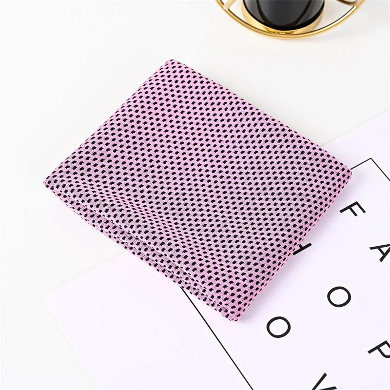 Quick Dry Cooling Towel with Textured Dot Pattern