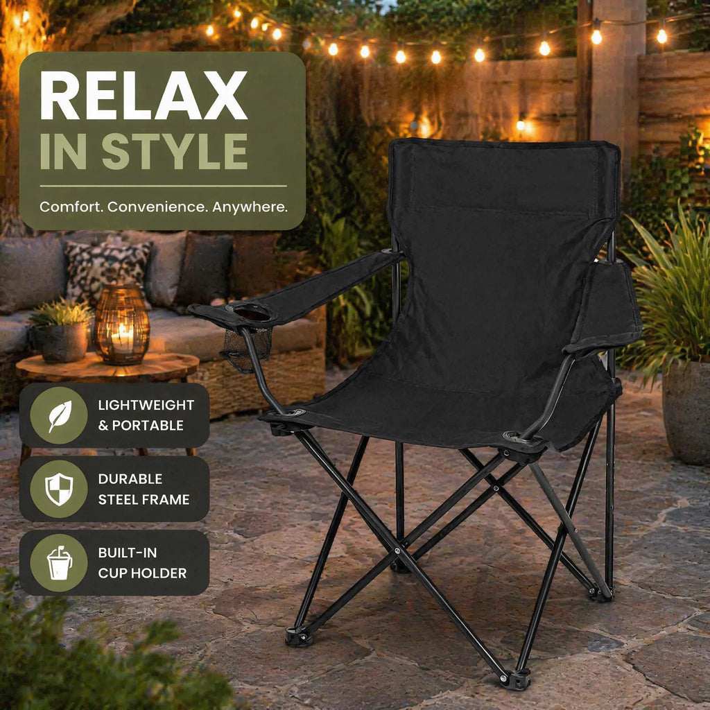 Compact Folding Outdoor Chair with Carry Bag