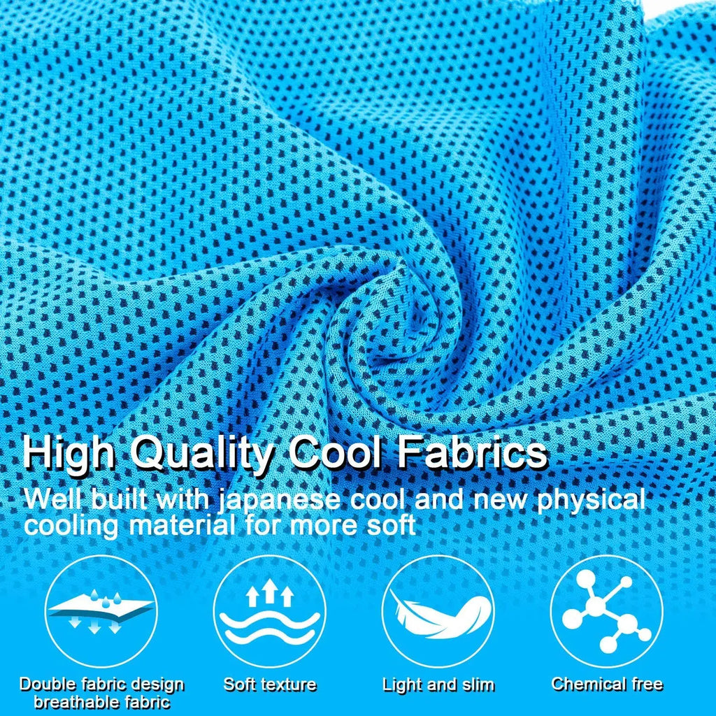 Quick Dry Cooling Towel with Textured Dot Pattern