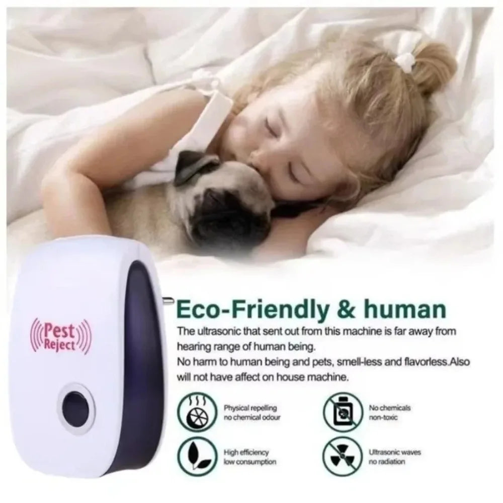 Plug In Ultrasonic Indoor Pest Repeller Electronic Device