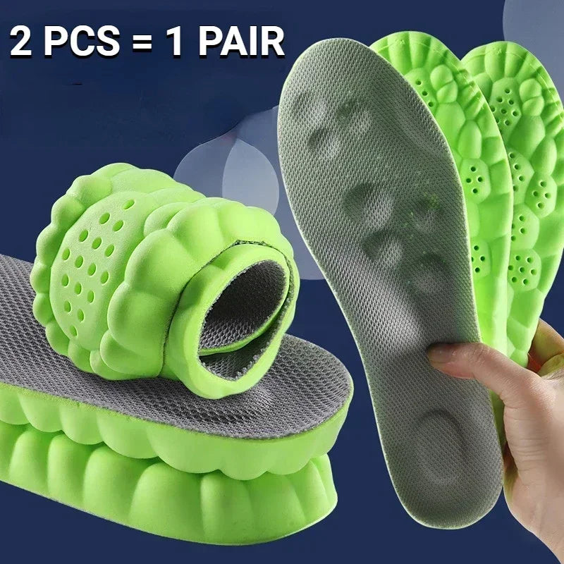 4D-Massage-Schuhsohlen mit Fußgewölbeunterstützung und Stoßdämpfung