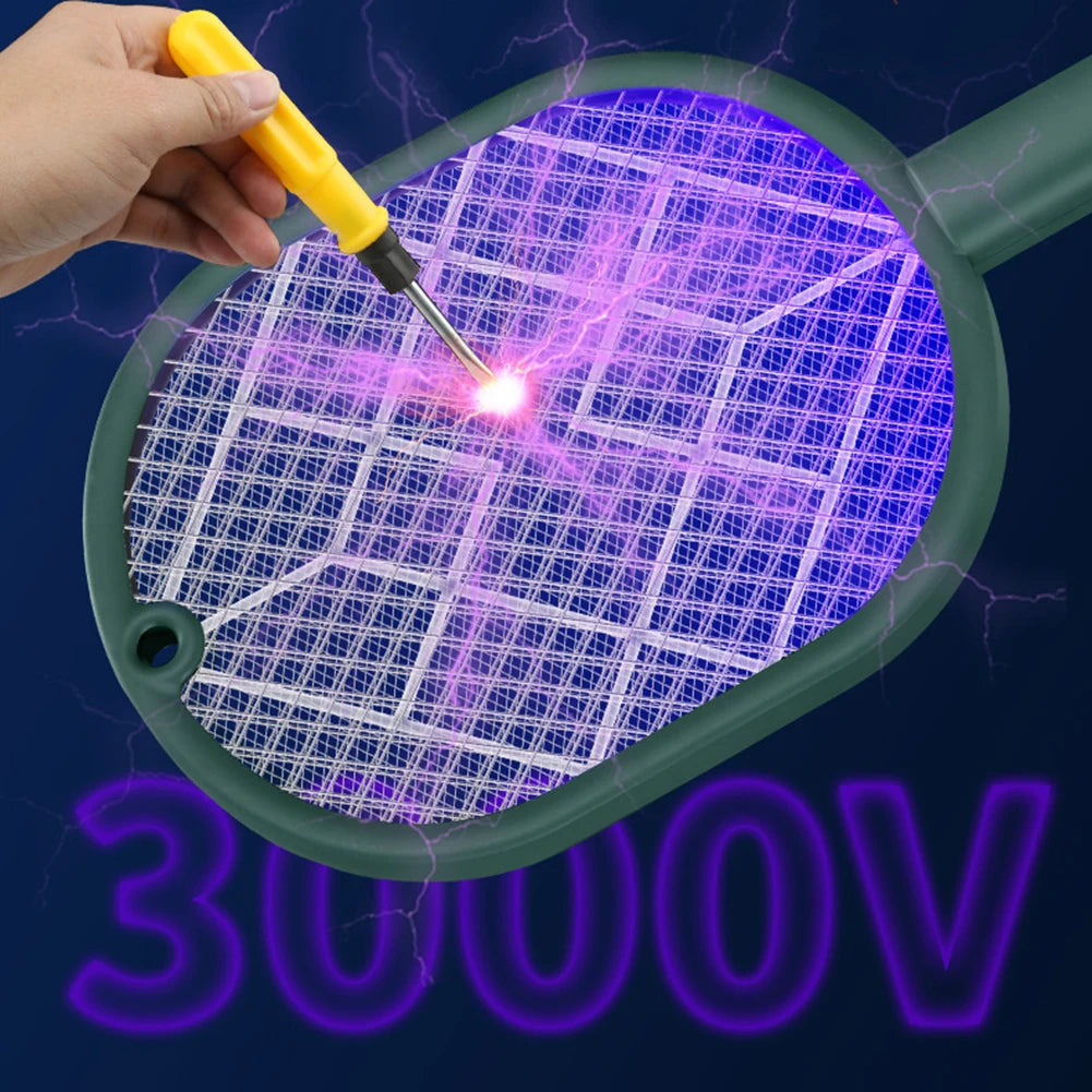 USB Rechargeable Electric Mosquito Swatter UV Light