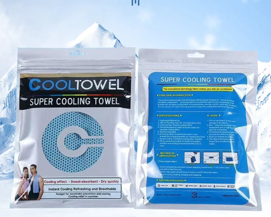 Quick Dry Cooling Towel with Textured Dot Pattern