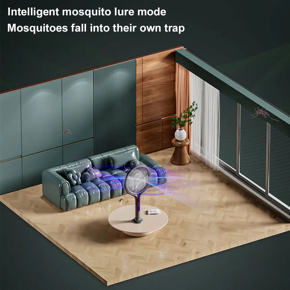 Rechargeable Electric Fly Swatter Extendable Handle