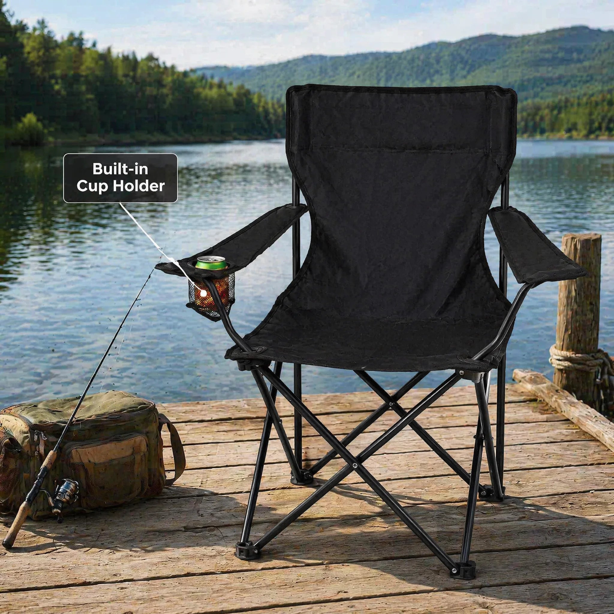 Compact Folding Outdoor Chair with Carry Bag