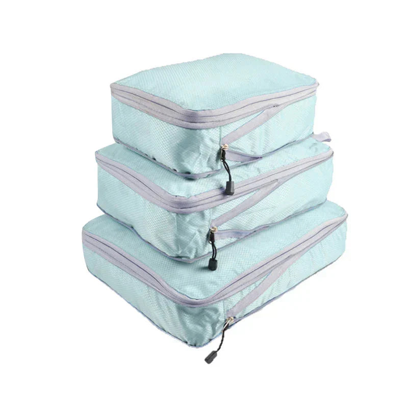 Travel Compression Storage Cube Set with Mesh Window