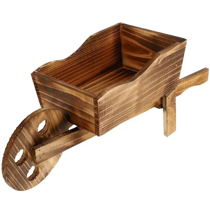 Decorative Garden Wagon Planter Rustic Plant Display Pot