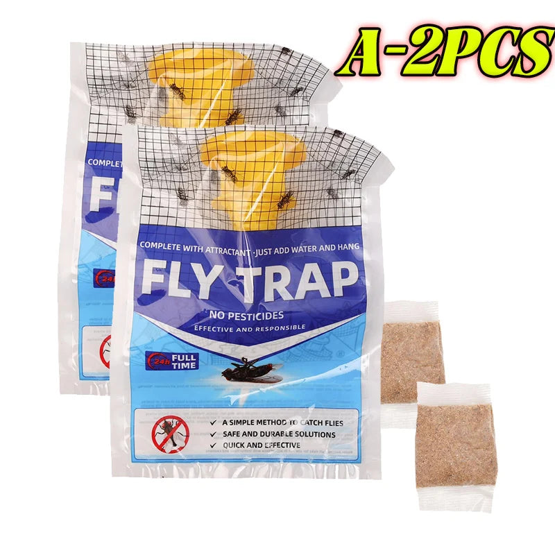 Disposable Hanging Fly Trap Bag with Water Soluble Bait