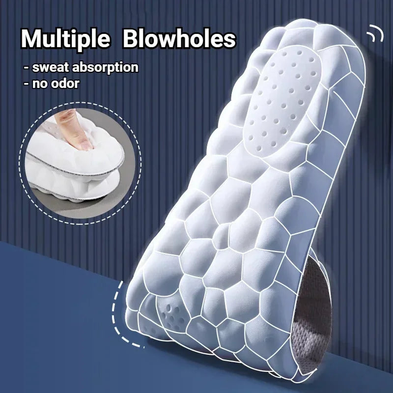 4D-Massage-Schuhsohlen mit Fußgewölbeunterstützung und Stoßdämpfung