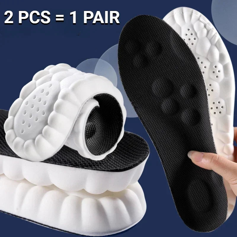 4D-Massage-Schuhsohlen mit Fußgewölbeunterstützung und Stoßdämpfung