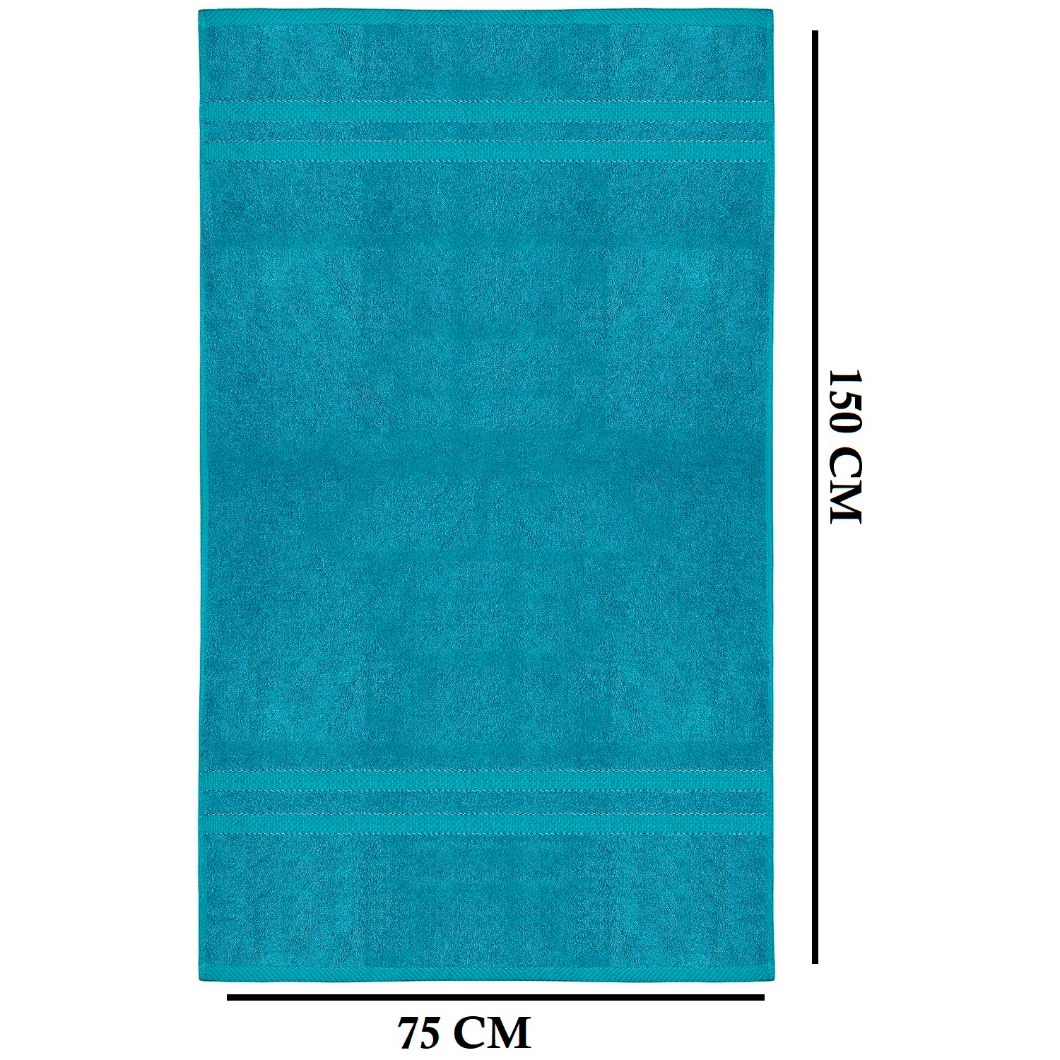 4-teiliges übergroßes Badetuch-Set 75 × 150 cm saugfähig