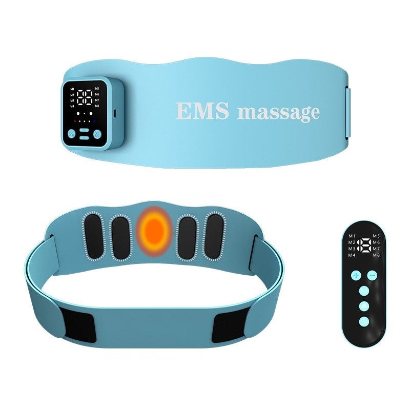 ABS Stimulator Belt with Ems Muscle Stimulation Heated Abdominal and Wireless Remote Control - Image 1